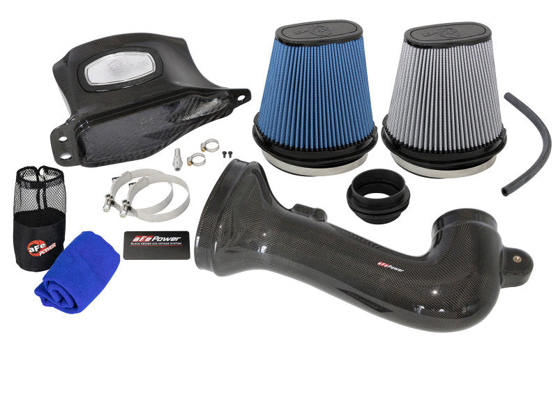 aFe Momentum Carbon Fiber Cold Air Intake System PDS/P5R 15-16 Chevrolet Corvette Z06 V8-6.2L aFe Cold Air Intakes