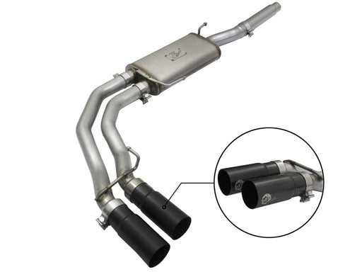 aFe Rebel Exhausts Cat-Back SS Ford F-150 04-08 V8 4.6/5.4L w/ Black Tips aFe Catback