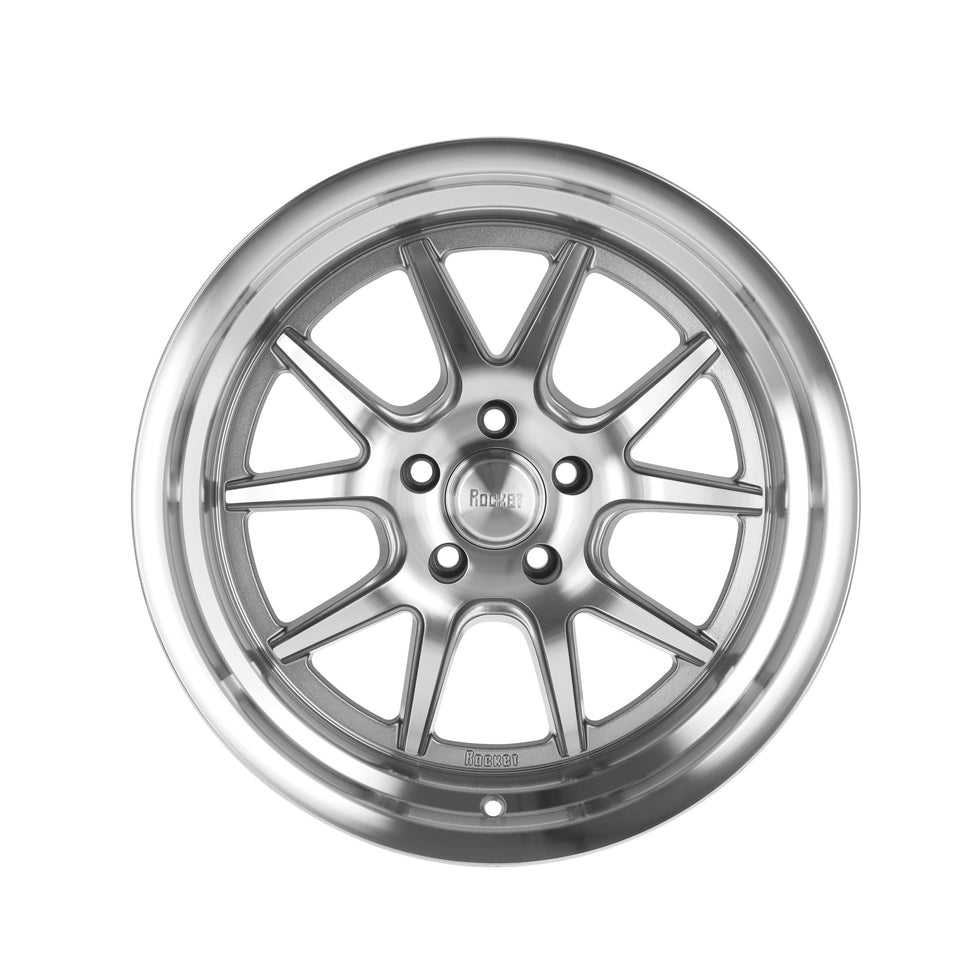 Rocket Racing Wheels TTR19 Attack - Titanium/Machined TTR19-896545