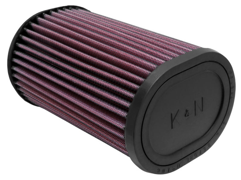 K&N Filter Universal Rubber Oval Straight 4.5in OL x 3.75in OW x 7in Height 20 Degree Angle K&N Engineering Air Filters - Universal Fit