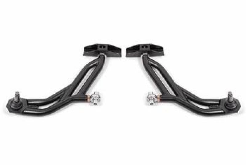 BMR 10-14 Ford Mustang Adj. Lower A-Arms w/ Delrin/Rod End / 19mm Tall Ball Joint - Black Hammertone BMR Suspension Control Arms