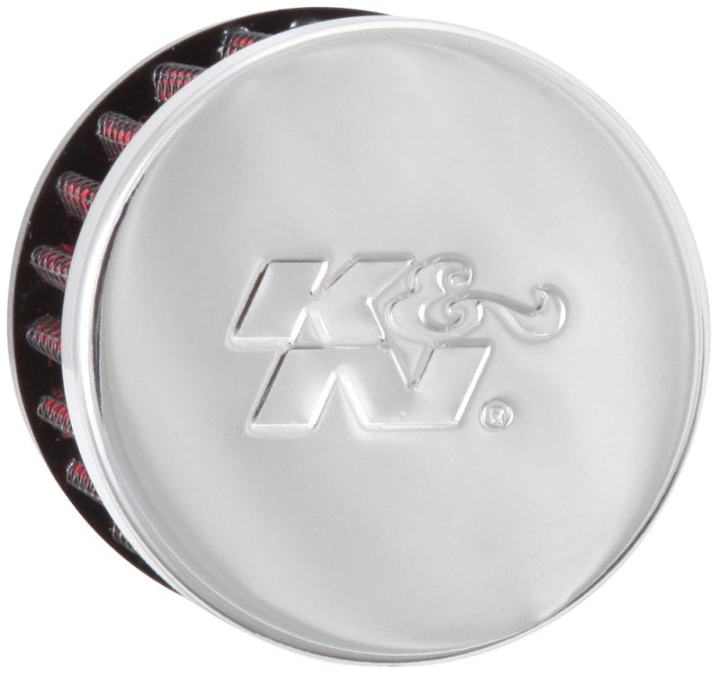 K&N 1.25in Flange ID x 3in OD x 2.5in H Rubber Base Crankcase Vent Filter K&N Engineering Air Filters - Universal Fit