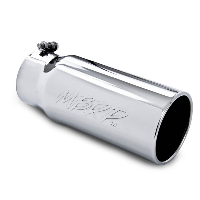 MBRP Universal Tip 5 O.D. Rolled Straight 4 inlet 12 length MBRP Steel Tubing