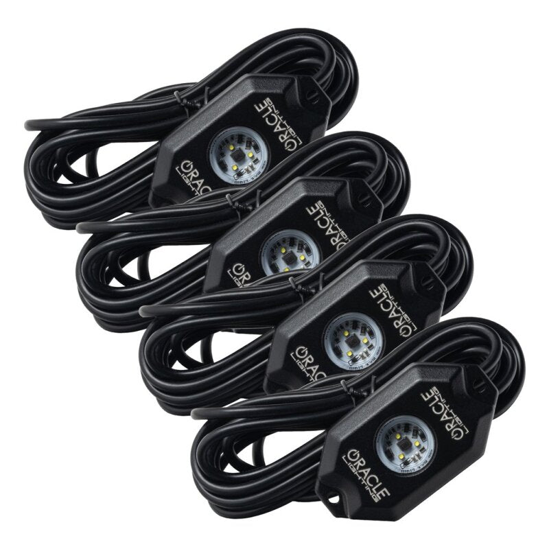 Oracle Underbody Wheel Well Rock Light Kit - White (4PCS) - 5000K ORACLE Lighting Light Strip LED