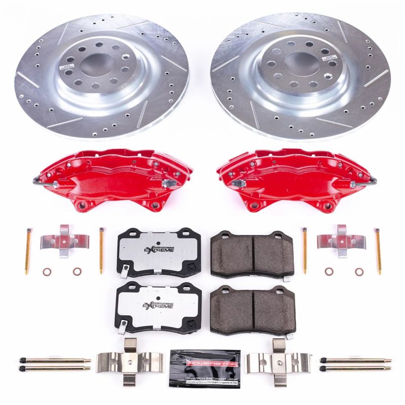 Power Stop 12-16 Tesla S Rear Z26 Street Warrior Brake Kit w/Calipers PowerStop Brake Kits - Performance D&S