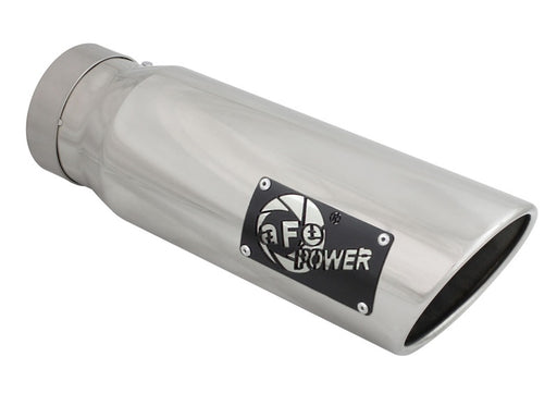 aFe Diesel Exhaust Tip Bolt On Polished 4in Inlet x 5in Outlet x 15in aFe Catback