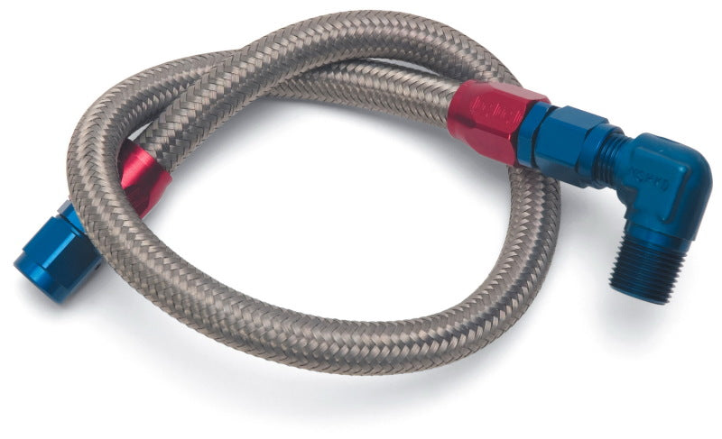 Edelbrock Fuel Line Braided Stainless for SBC ( Use w/ 8134 ) Edelbrock Fuel Lines