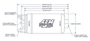 AEM 400LPH High Pressure Fuel Pump -6AN Female Out, -10AN Female In AEM Fuel Pumps