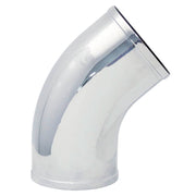 Spectre Universal Intake Elbow Tube (ABS) 3in. OD / 45 Degree - Chrome Spectre Plastic Tubing