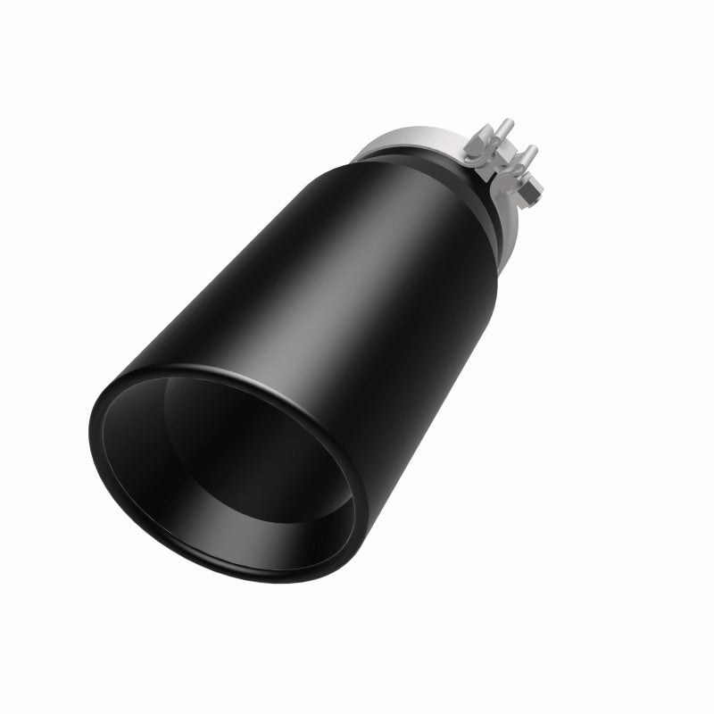 MagnaFlow Tip Stainless Black Coated Single Double Round Single Outlet 5in Dia 4in Inlet 13in L Magnaflow Catalytic Converter Universal