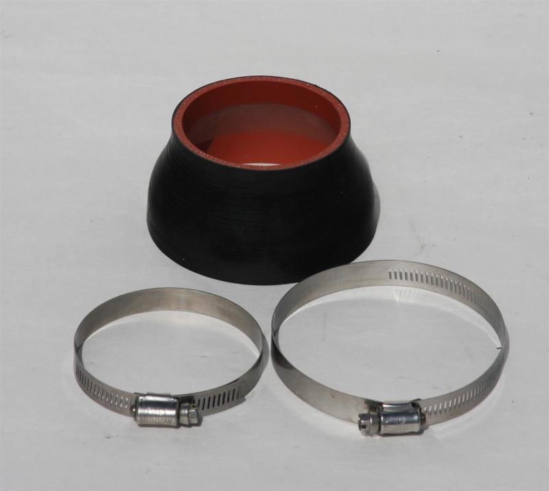 Granatelli 4in-3in Silicone Reducer Sleeve w/Clamps Granatelli Motor Sports Silicone Couplers & Hoses