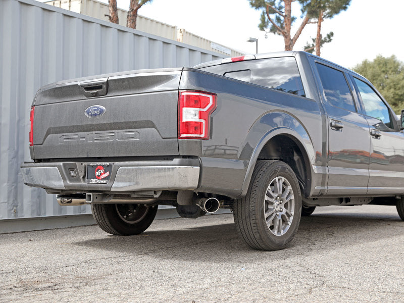 aFe Gemini XV 3in 304 SS Cat-Back Exhaust 15-20 Ford F-150 V6 2.7L/3.5 w/ Polished Tips aFe Catback