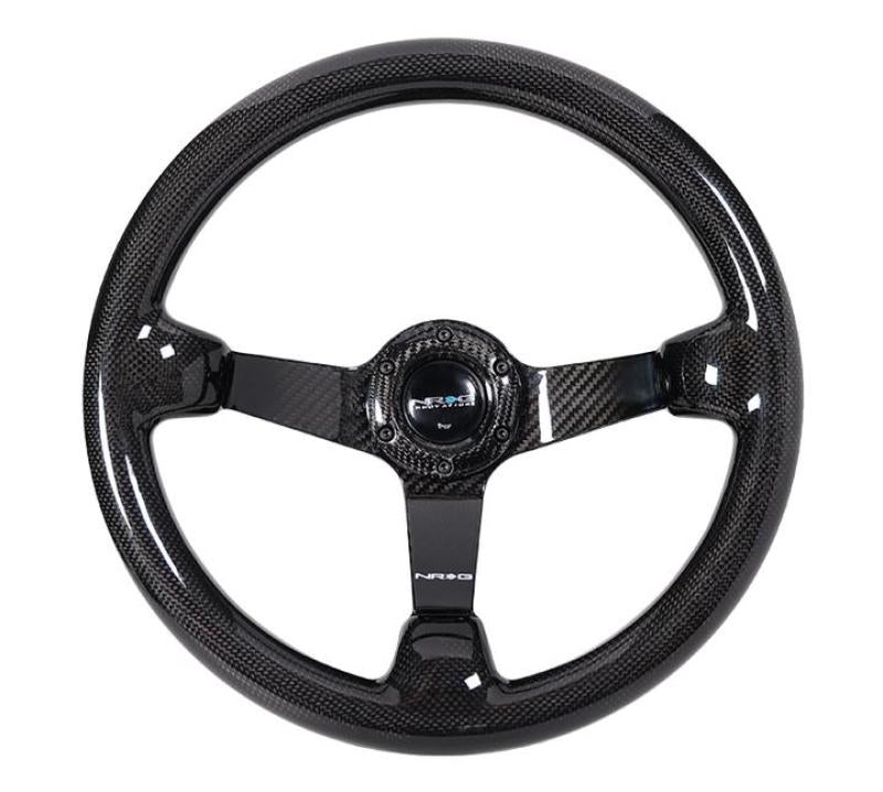 NRG Forged Carbon Fiber Steering Wheel (350mm / 3in. Deep) NRG Steering Wheels