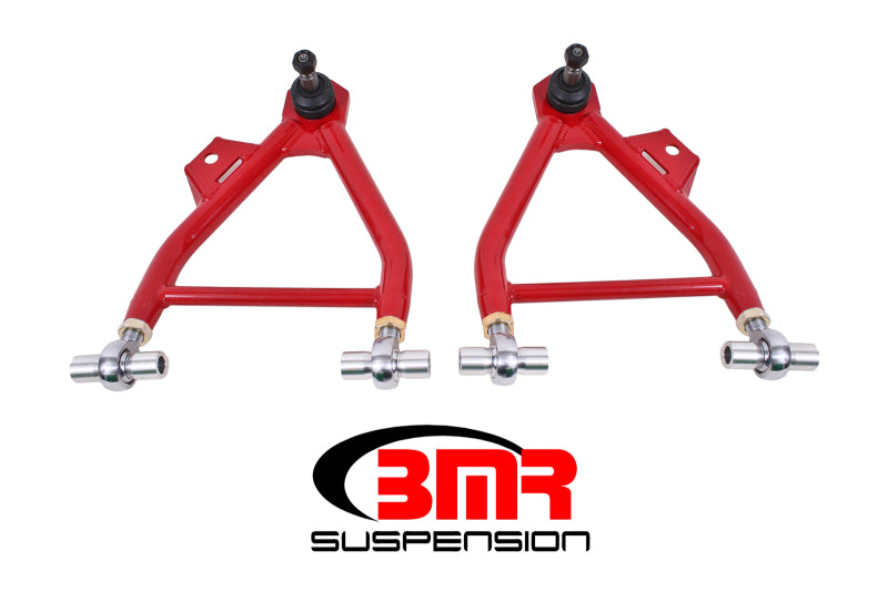 BMR 94-04 Mustang Lower A-Arms (Coilover Only) w/ Adj. Rod End and Tall Ball Joint - Red BMR Suspension Control Arms