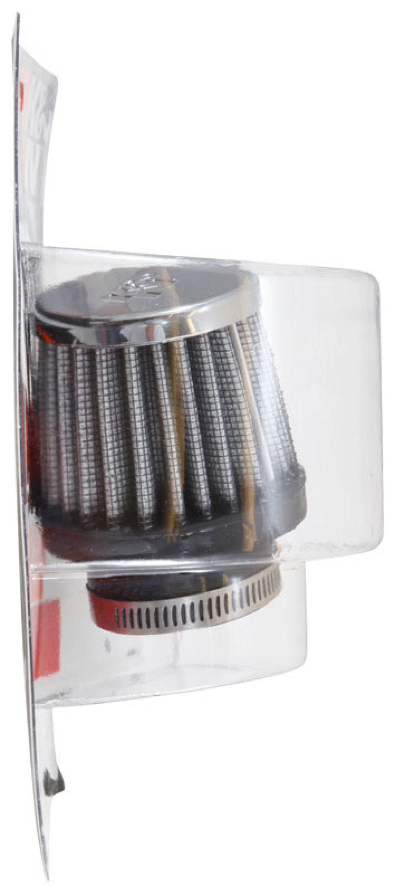 K&N Universal Chrome Filter 1 3/8 inch FLG / 2 1/2 inch Base / 2 inch Top / 2 1/4 inch Height K&N Engineering Air Filters - Universal Fit
