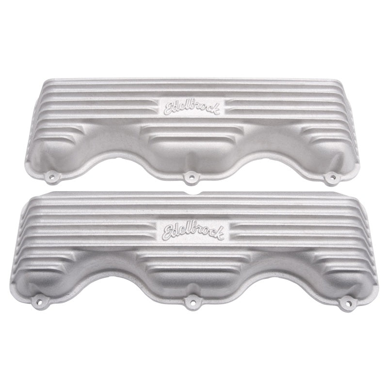 Edelbrock Valve Cover Classic Series Chevrolet W 348/409 CI V8 Satin Edelbrock Valve Covers