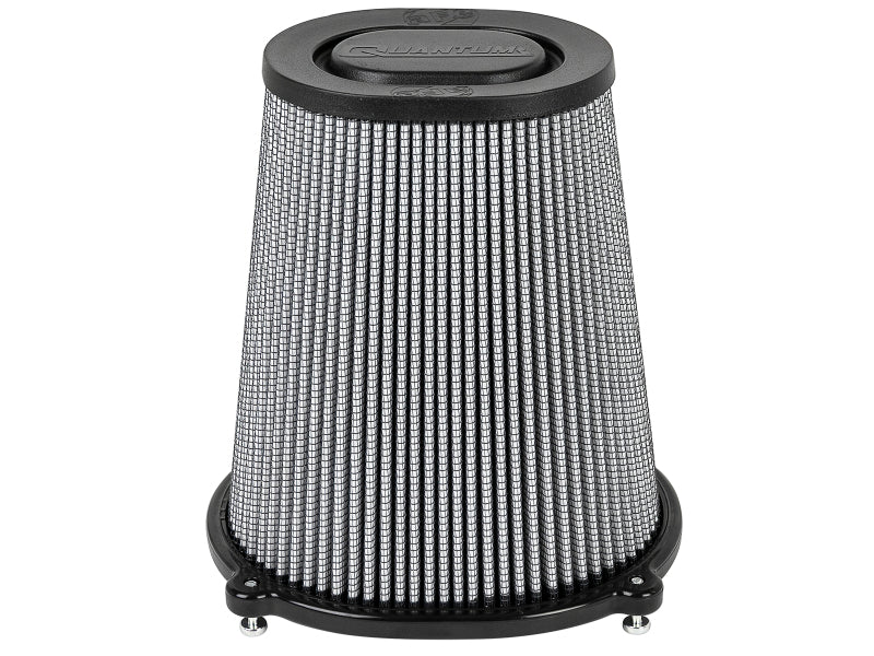 aFe QUANTUM Intake Rplcmnt Air Filter (5-1/2x4-1/4)IN F x(8-1/2x7-1/4)IN B x(5-3/4x4-1/2)IN T x9IN H aFe Air Filters - Universal Fit