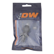 DeatschWerks 6AN O-Ring Male to 6AN Male Flare Bulkhead Include Nut - Anodized Matte Black DeatschWerks Fittings
