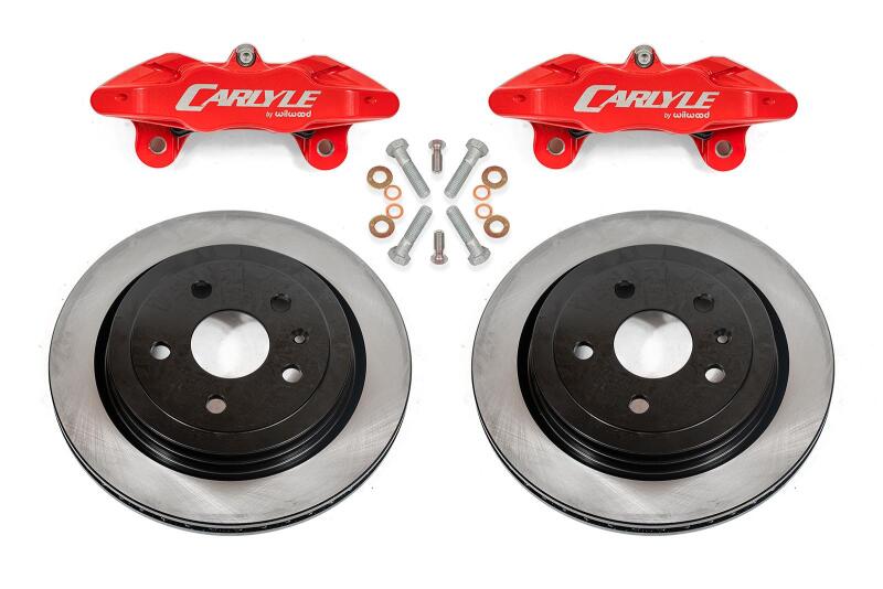 BMR 97-04 Chevrolet Corvette C5 / 05-13 C6 Brake Kit For 15in Conversion Solid Rotors Red Calipers BMR Suspension Brake Kits - Performance Blank