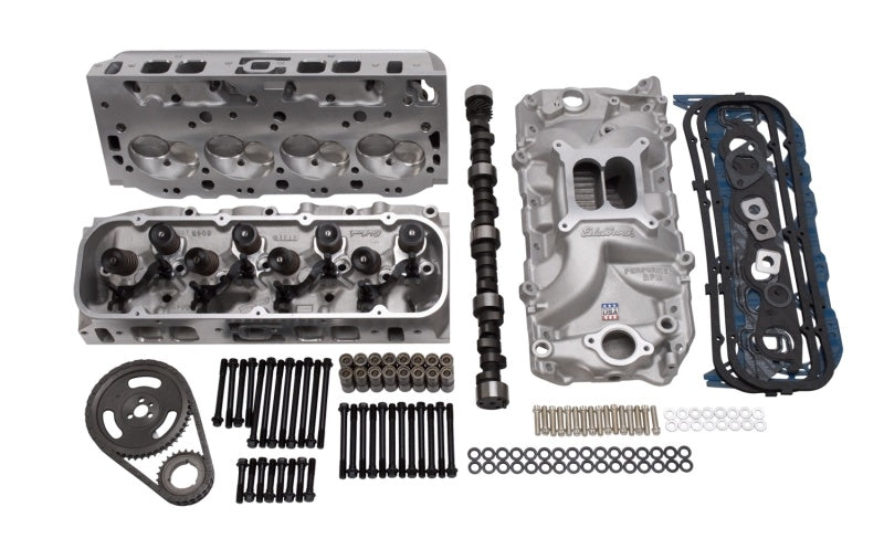 Edelbrock Power Package Top End Kit E-Street and Performer BBC Edelbrock Heads
