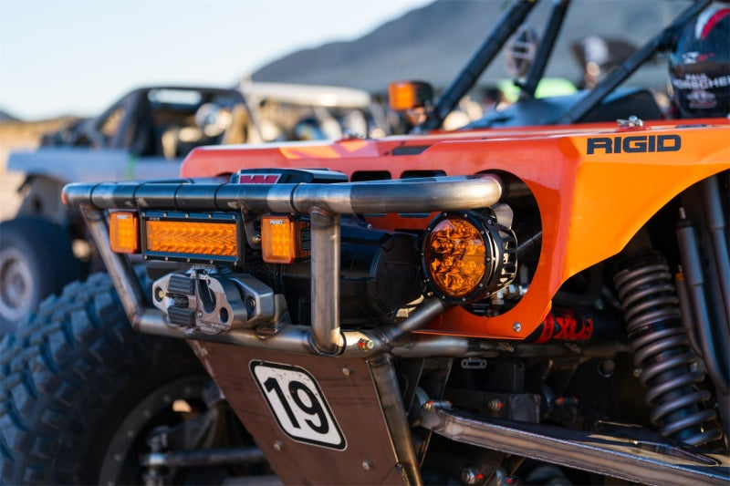 Rigid Industries 360-Series 6in SAE Fog w/ Amber PRO Lens - White (Pair) Rigid Industries Light Bars & Cubes