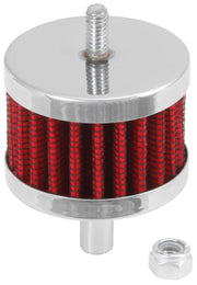 K&N Steel Base Crankcase Vent Filter 3/8in OD Tube 2in OD 1-1/2in Height K&N Engineering Air Filters - Universal Fit