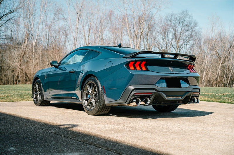 Corsa 24+ Ford Mustang Dark Horse 5.0L 3in Dual Rear Axle-Back w/Twin 4.5in Polish Straight Tips CORSA Performance Axle Back