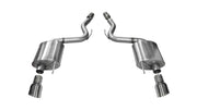 Corsa 2015-2017 Ford Mustang GT 5.0 3in Axle Back Exhaust Polish Dual Tips (Touring) CORSA Performance Axle Back