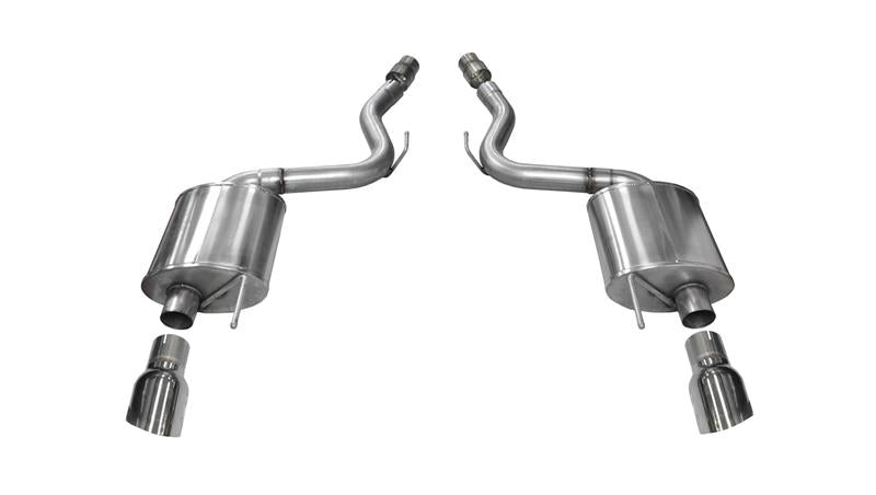 Corsa 2015-2017 Ford Mustang GT 5.0 3in Axle Back Exhaust Polish Dual Tips (Touring) CORSA Performance Axle Back