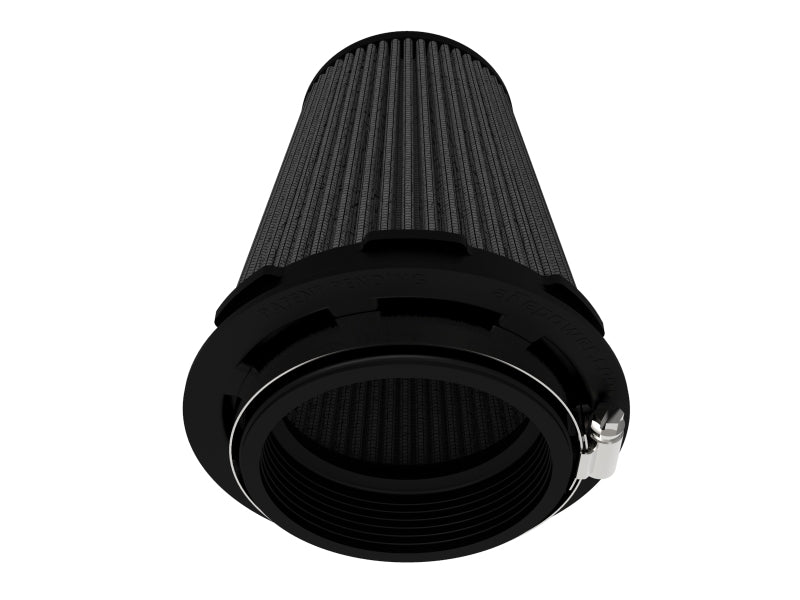 aFe Momentum Intake Air Filter w/Black Pro 5R (Pair) 3-1/2IN F x 5IN B x 3-1/2IN T (Inverted) x 6IN aFe Air Filters - Universal Fit