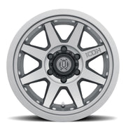 ICON Rebound Pro 17x8.5 6x135 6mm Offset 5in BS 87.1mm Bore Titanium Wheel ICON Wheels - Cast