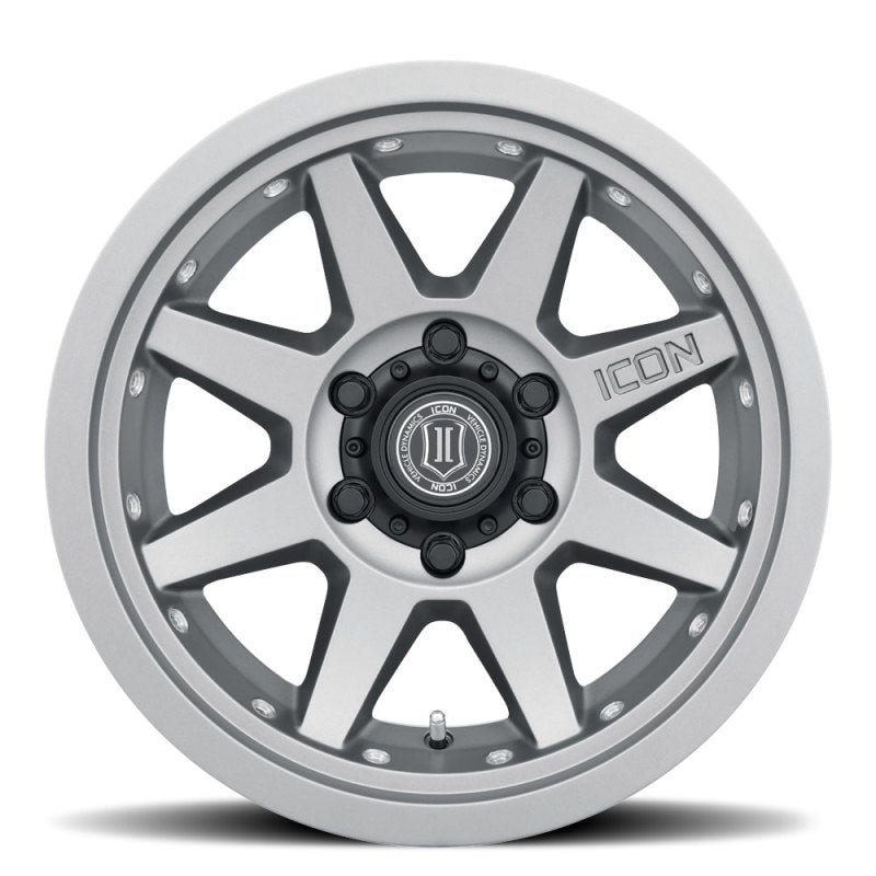 ICON Rebound Pro 17x8.5 6x135 6mm Offset 5in BS 87.1mm Bore Titanium Wheel ICON Wheels - Cast
