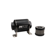 DeatschWerks Stainless Steel 10AN 10 Micron Universal Inline Fuel Filter Housing Kit (70mm) DeatschWerks Fuel Filters