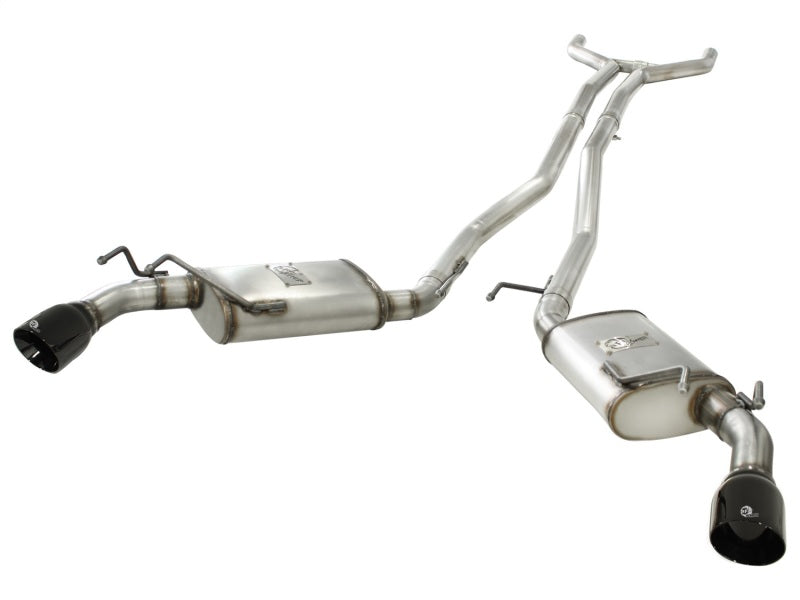 aFe MACHForce XP Exhaust 2.5in Stainless Steel CB/10-13 Chevy Camaro V6-3.6L (td) (gloss blk tip) aFe Catback
