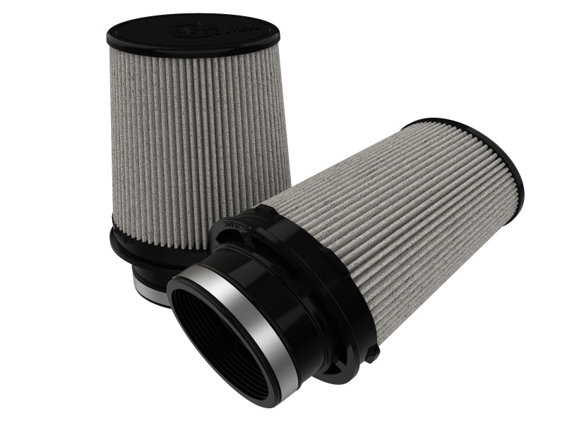 aFe Black Series Replacement Filter w/ Pro DRY S Media 4.5x3IN Fx6x5IN Bx5x3-.75 Tx7IN H - (Pair) aFe Air Filters - Universal Fit