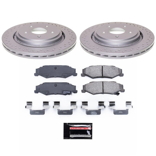 Power Stop 06-09 Cadillac XLR Rear Z17 Coated Brake Kit PowerStop Brake Kits - Performance Blank