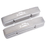 Edelbrock Valve Cover Classic Series Chevrolet 1959-1986 262-400 CI V8 w/ o Breather Holes Satin Edelbrock Valve Covers