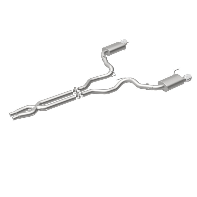 MagnaFlow Cat Back, SS, 3in, Street, Dual Split Polished 4.5in Tips 2015 Ford Mustang GT V8 5.0L Magnaflow Catback