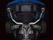 AWE 2024 Ford Mustang GT Fastback S650 RWD Track Edition Cat-Back Exhaust w/ Dual Chrome Silver Tips AWE Tuning Catback