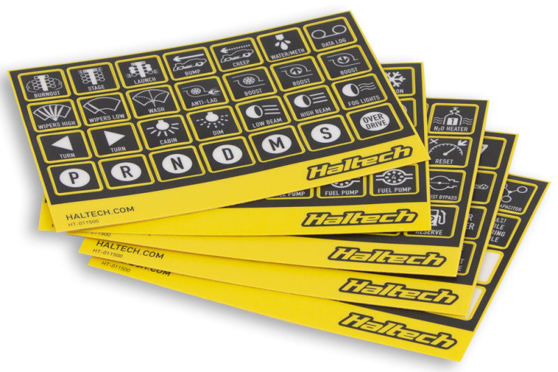 Haltech CAN Keypad Label Set Haltech Programmer Accessories