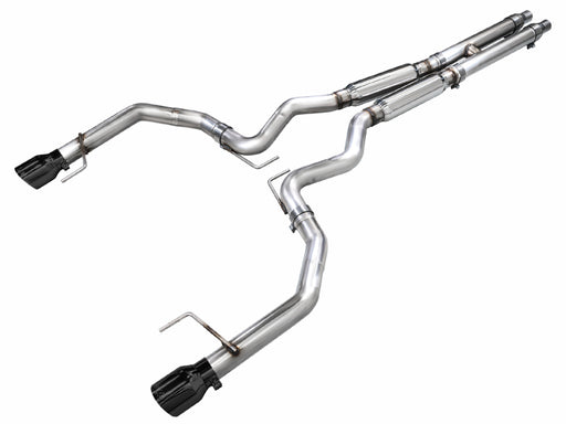 AWE 2024 Ford Mustang GT Fastback S650 RWD Track Edition Catback Exhaust w/ Dual Diamond Black Tips AWE Tuning Catback