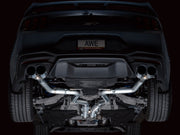 AWE 2024 Ford Mustang GT Fastback S650 RWD Track Edition Cat-Back Exhaust w/ Quad Chrome Silver Tips AWE Tuning Catback