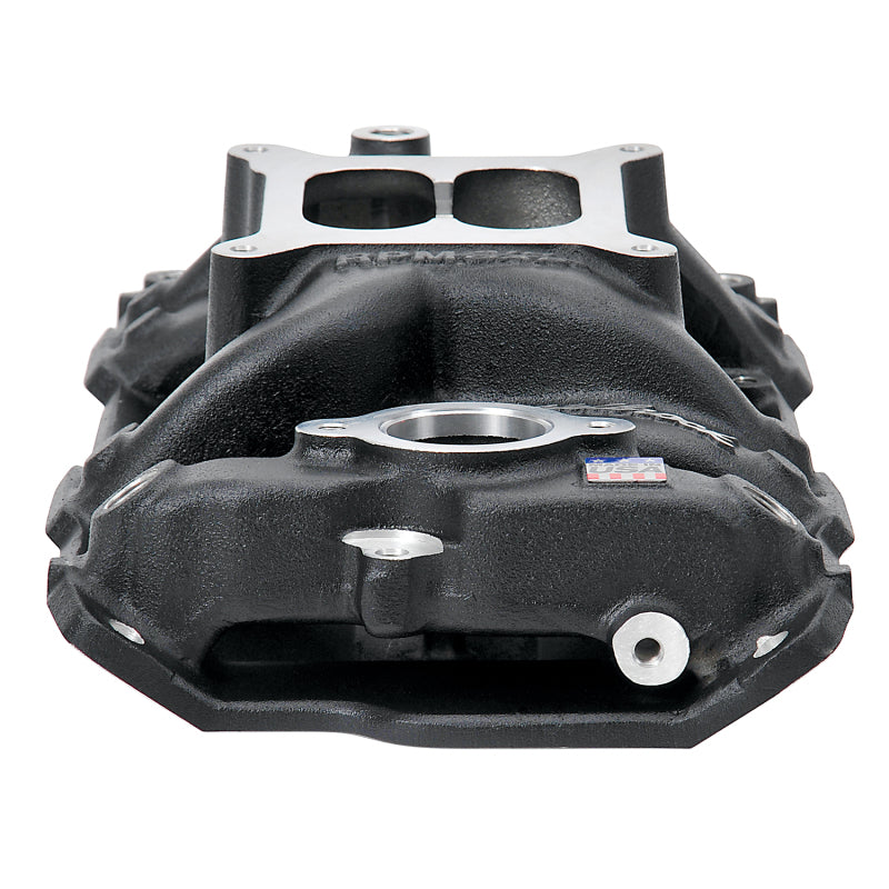 Edelbrock Intake Manifold RPM Air-Gap Small-Block Chevy 262-400 Black Edelbrock Intake Manifolds
