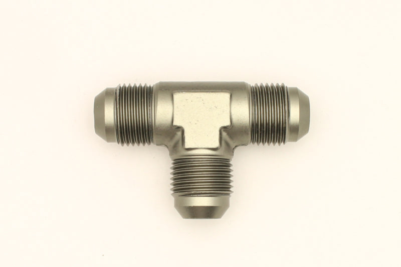 DeatschWerks 8AN Male Flare + 8AN Male Flare To 8AN Male Flare Tee Fitting DeatschWerks Fittings