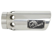 aFe Power Intercooled Tip Stainless Steel - Polished 4in In x 5in Out x 12in L Bolt-On aFe Catback