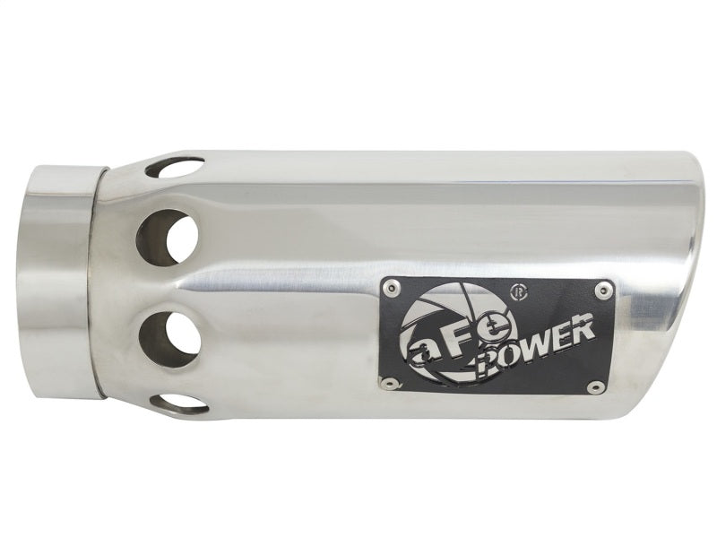 aFe Power Intercooled Tip Stainless Steel - Polished 4in In x 5in Out x 12in L Bolt-On aFe Catback