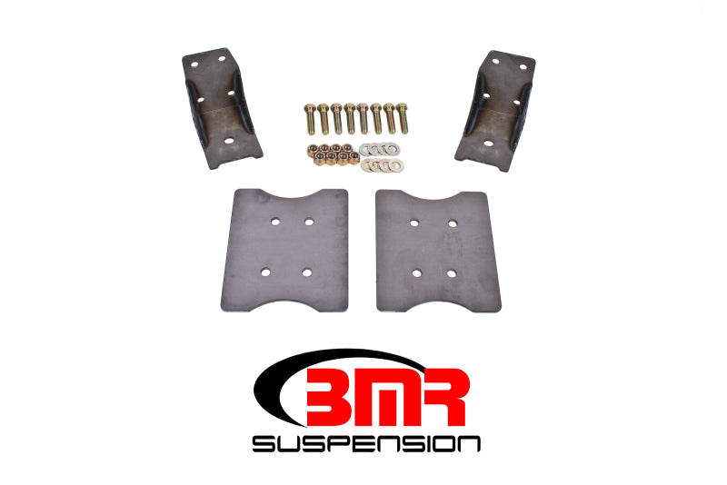 BMR 79-04 Fox Mustang Lower Torque Box Reinforcement Plates - Natural BMR Suspension Diff Braces
