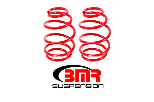 BMR 10-15 5th Gen Camaro V8 Front Lowering Springs - Red BMR Suspension Lowering Springs
