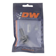 DeatschWerks 8AN ORB Male to 3/8in Male Barb Fitting (Incl O-Ring) - Anodized Matte Black DeatschWerks Fittings