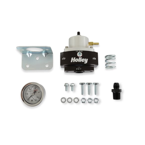Adjustable Billet By-Pass Regulator 3/8 NPT Kit 12-879KIT HOLLEY Autoparts